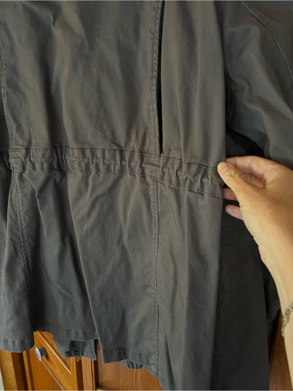 Market & Spruce Plus Utility Field Jacket in Tan/Gray - Picture 5 of 7